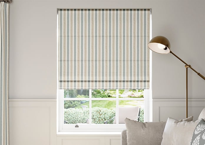 Port Laurent Stripe, Shoreline Blue - Twist&Fit Roman Blind - Image 3